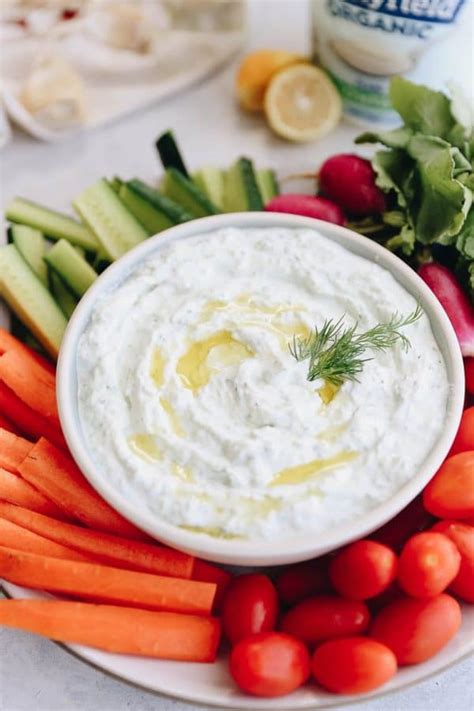 Easy Tzatziki Dip [Ready in 10 Minutes] - The Healthy Maven