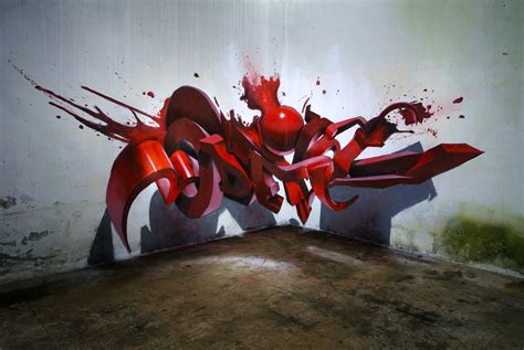 Artista portugués crea graffitis artísticos en 3d incriebles