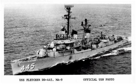 Destroyer Photo Index DD-445 / DDE-445 USS FLETCHER