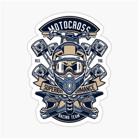 "Motocross Racing Team" Sticker for Sale by Huhonger | Redbubble