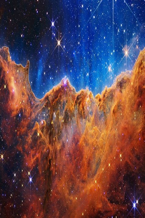 NASA James Webb Telescope Cosmic Cliffs Carina Nebula Wall Art Instant ...