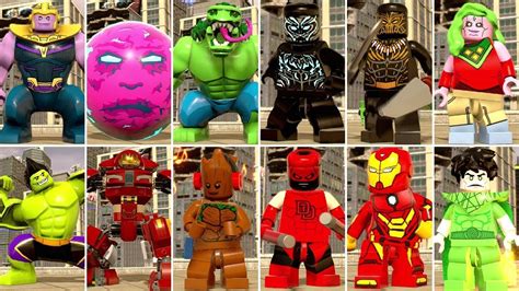 LEGO Marvel Super Heroes 2 - All DLC Characters - YouTube