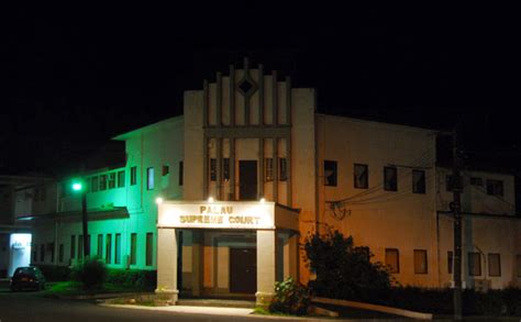 Palau Supreme Court at night, Koror photo - Brian McMorrow photos at ...