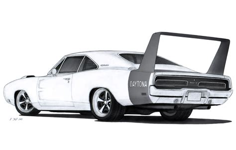 1969 Dodge Charger Daytona Drawing by Vertualissimo on DeviantArt