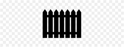 Fence Clipart Silhouette - Fence Clipart Black And White – Stunning ...