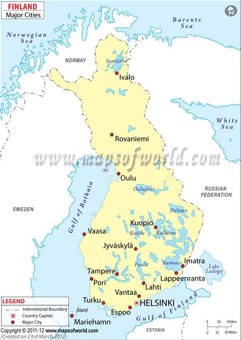 Finland Map With Cities - Share Map