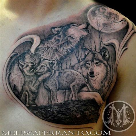 WOLF PACK TATTOO by Melissa Ferranto: TattooNOW