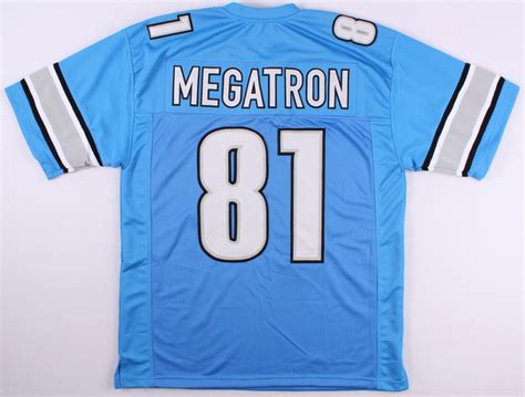 Calvin Johnson Custom "Megatron" Lions On-Field Style Custom Stitched ...