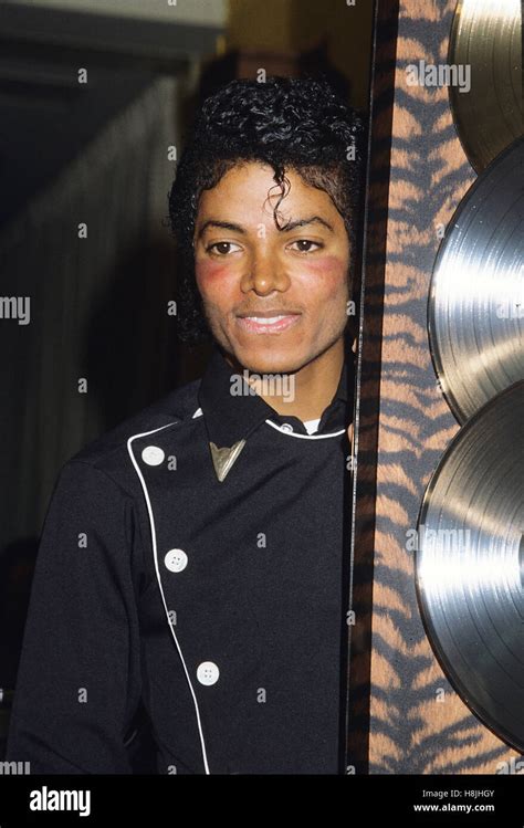 Michael Jackson pictured in Los Angeles, California in 1983 ...