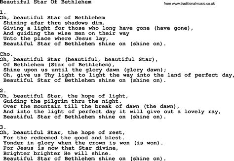 Beautiful Star Of Bethlehem - Apostolic and Pentecostal Hymns and Songs ...