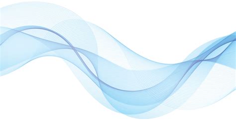 Abstract blue wavy lines on white background - Vector 2303907 Vector ...