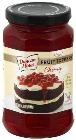 Duncan Hines Cherry Fruit Toppers - 14.4 oz, Nutrition Information | Innit