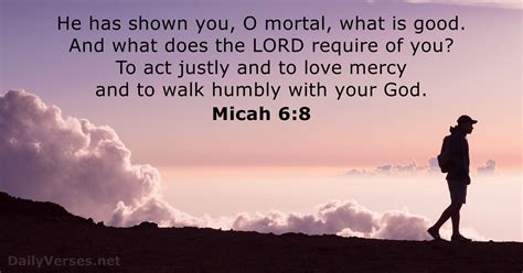 Micah 6:8 - Bible verse - DailyVerses.net