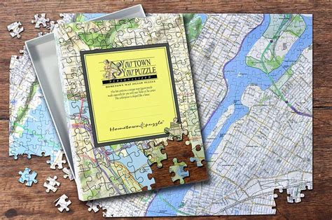 Hometown Puzzle - Map jigsaw puzzle custom made for your address | Map ...