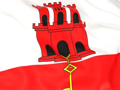 Flag background. Illustration of flag of Gibraltar