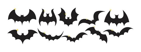 Halloween Bat Vector Element Set . Halloween Celebration . 29414080 ...