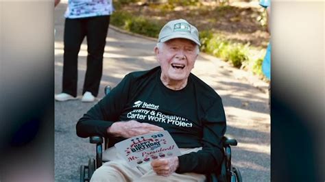 Jimmy Carter celebrates 98th birthday with family, friends, baseball ...