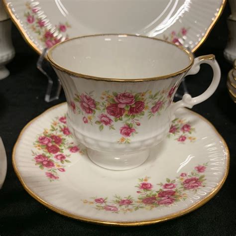 Lot - Matching Tea Cup and Plate Set