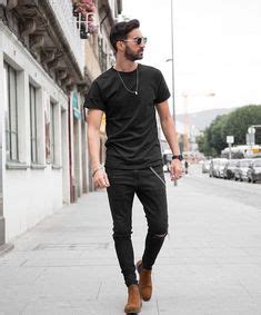 11 Black T-shirt outfits ideas | mens outfits, men casual, mens casual ...