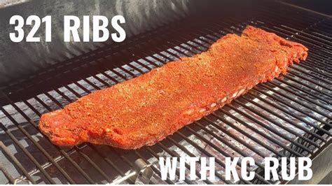 3-2-1 RIBS- TRAEGER SMOKING with KC Rub #traegergrills #ribs # ...