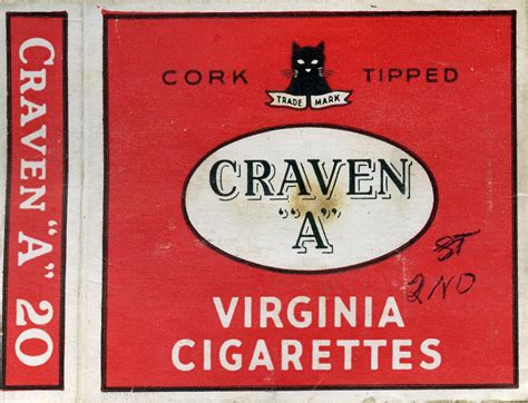 Craven "A" Virginia cigarettes, 20 pack. | Living Histories