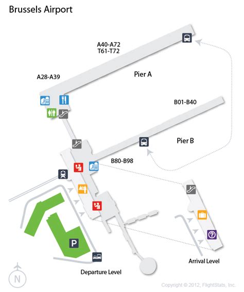 Brussels Airport Terminal Map - Draw A Topographic Map