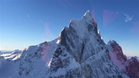 Helicopter view of Devil's Thumb, Alaska - YouTube