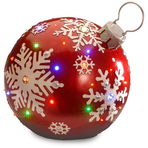 Pre-Lit Ball Ornament Decoration for Christmas