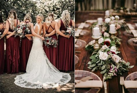 30+ Greenery and Burgundy Wedding Color Ideas 2024