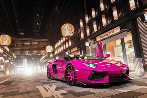 Pink Lamborghini Aventador Turns Heads In Tokyo | Carscoops