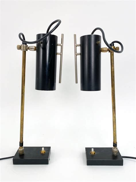 Pair Mid-century Table Lamps Auction