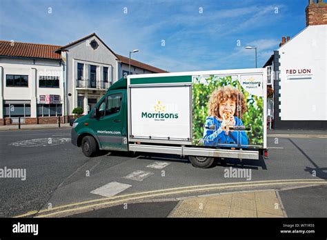 Morrisons home delivery van hi-res stock photography and images - Alamy