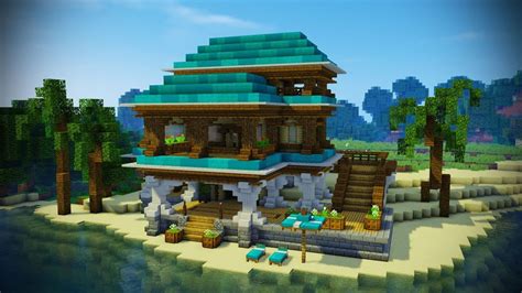 Minecraft Beach House Step By Step