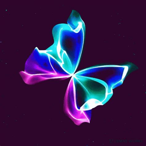 Butterflies Fan Art: Neon Butterfly | Butterfly gif, Butterfly photos ...