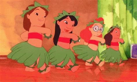 Hula Lilo Stitch GIF - Hula Lilo Stitch Hawain Dance - GIF-тэй танилцаж ...