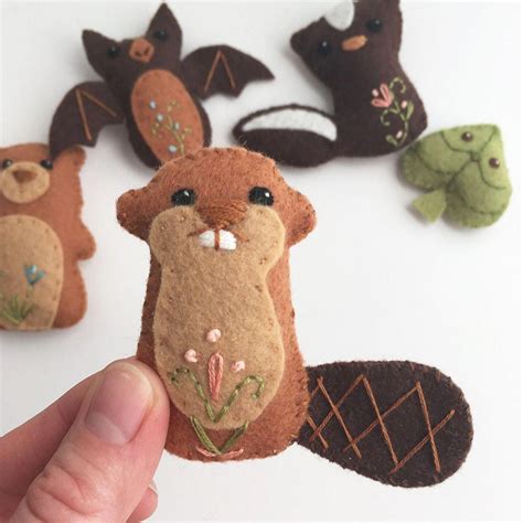 Woodland Creatures Set 4 Felt Animals Sewing Pattern, Plush PDF ...