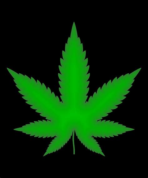 Weed Cannabis Marijuana Leaf Digital Art by CalNyto - Fine Art America