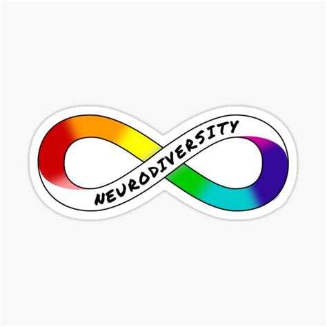 "Neurodiversity - Rainbow Infinity Symbol for Actually Autistic ...