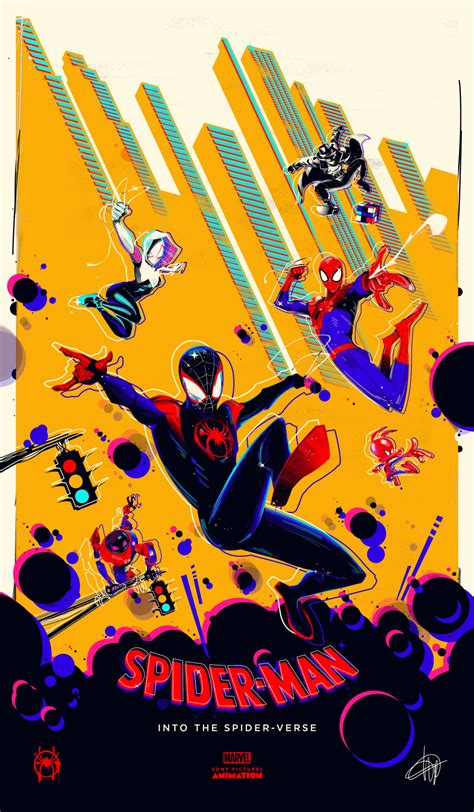 SPIDER-MAN INTO THE SPIDER-VERSE Poster Art | Poster By Quentin Marroule