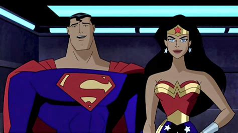 Wonder Woman and Superman smiling from Justice League Unlimited : r ...