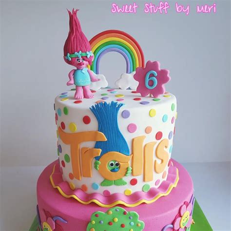 Trolls cake - Cake by Meri Trolls Birthday Party, 4th Birthday Cakes ...