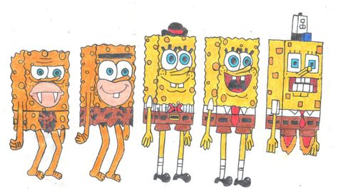 Evolution of The Sponge by Trulycoolarts975 on DeviantArt