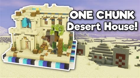 Minecraft: Desert House in ONE CHUNK! [Tutorial] - YouTube