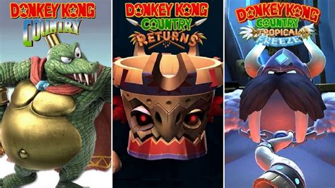 Donkey Kong Country Series - All Final Bosses - YouTube