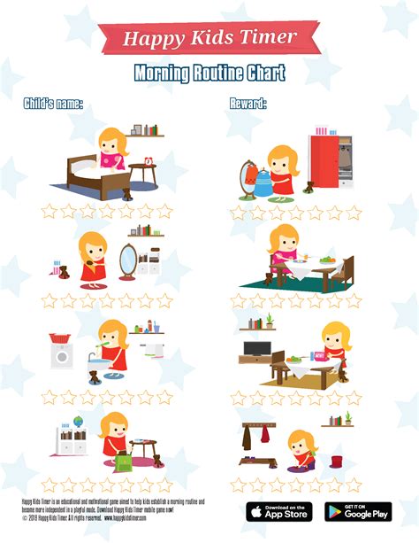 Download Free Printable Morning Routine Chart