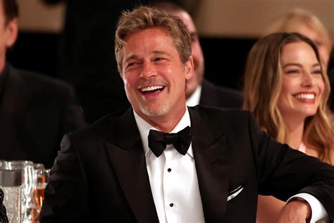 Brad Pitt Debuts New, Shorter Haircut at Golden Globes 2023