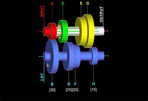 Reverted Gear Train | Engineers Gallery