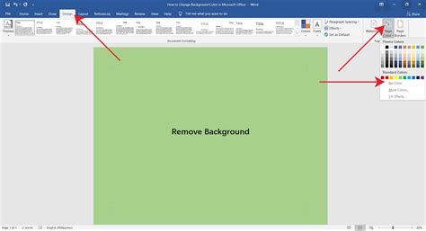 How to change background color in MS Word - OfficeBeginner