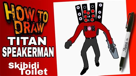 HOW TO DRAW TITAN SPEAKERMAN FROM SKIBIDI TOILET | EASY | STEP BY STEP ...