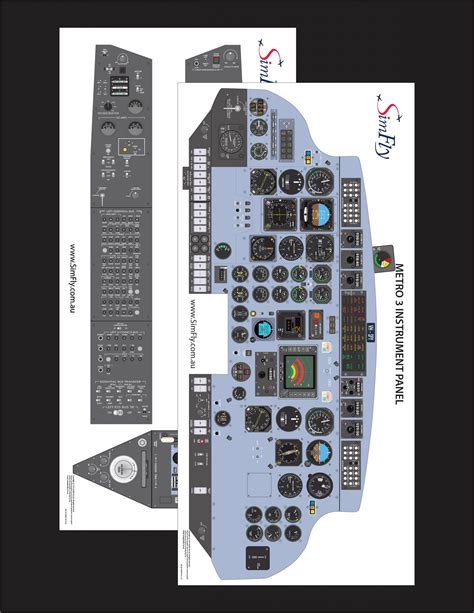 Fairchild Metroliner III 2 Page Poster Set - Simfly